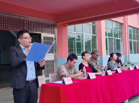 海南职业外语旅游学校总校区学生军